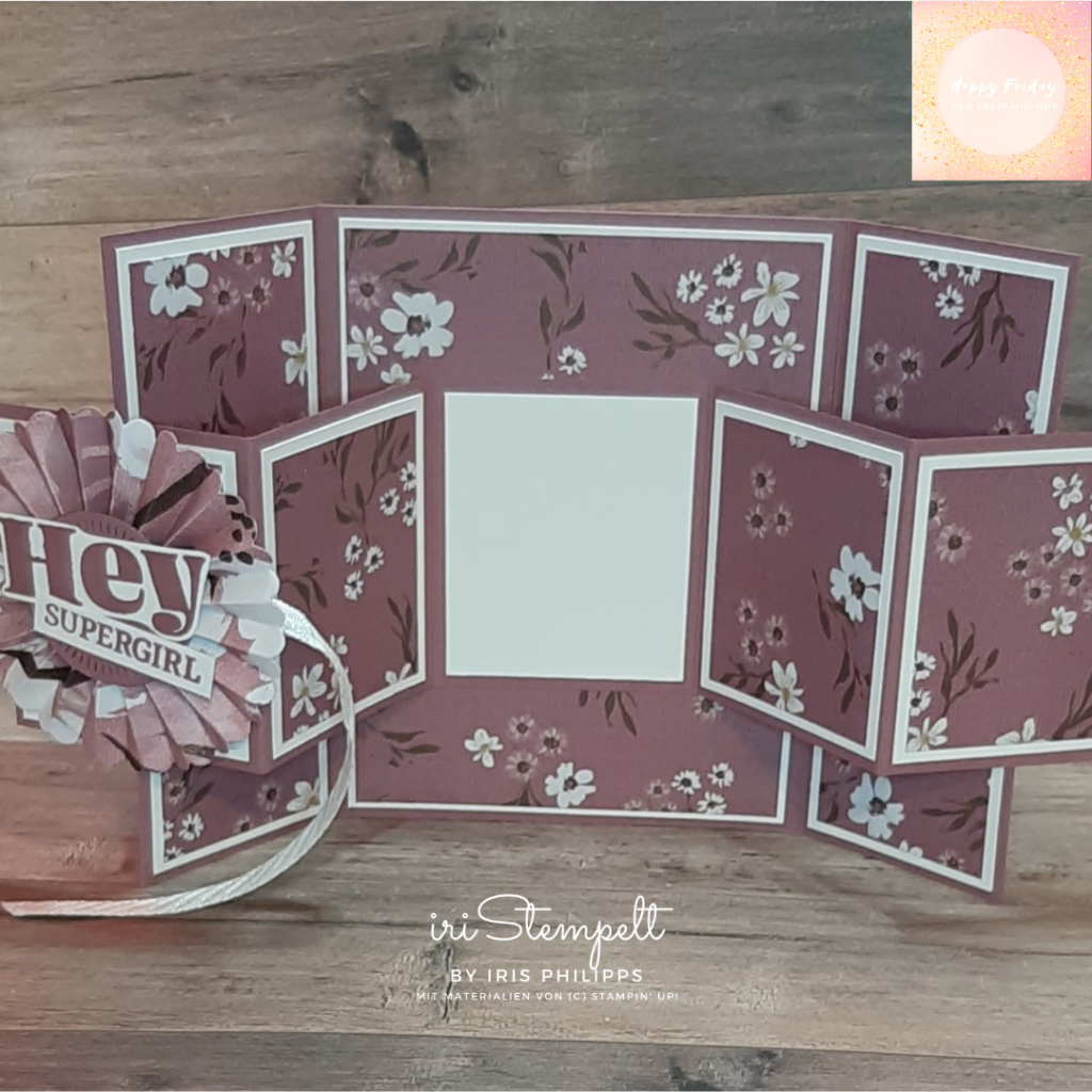 Accordion Double Gatefold Card (Fun Fold Card) mit Produkten von Stampin' Up! aus dem neuen Jahreskatalog 2024/2025