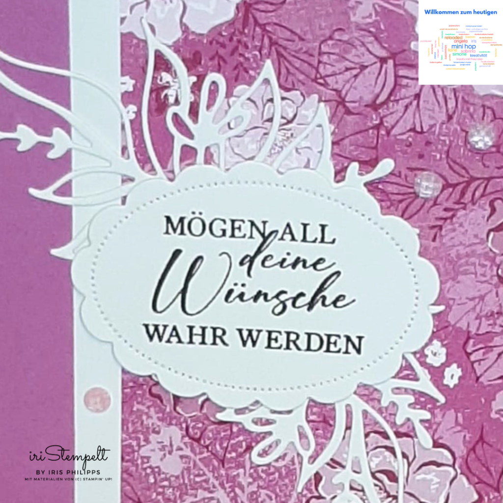 Geburtstagskarte in Petunienpink mit der Prouktreihe "Liebe über alles" mit Produkten von Stampin' Up! aus dem neuen Jahreskatalog 2024/2025